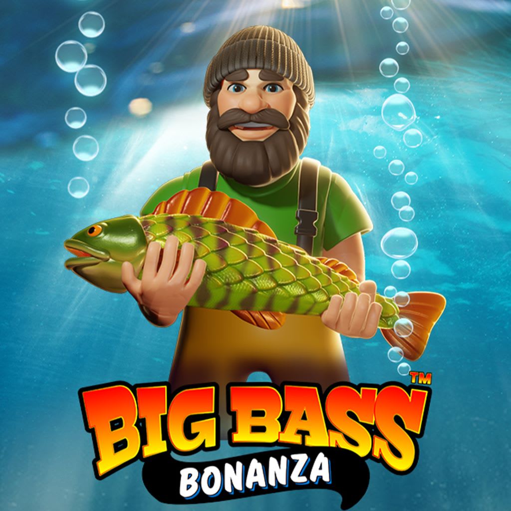 Big Bass Bonanza App - Cartoon fisherman holding large bass